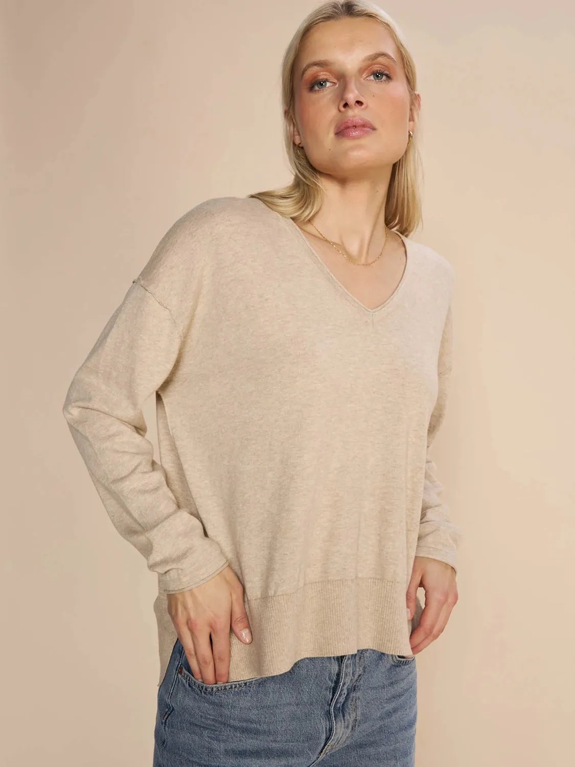 MOS MOSH | Tani V-Neck Knit 158970