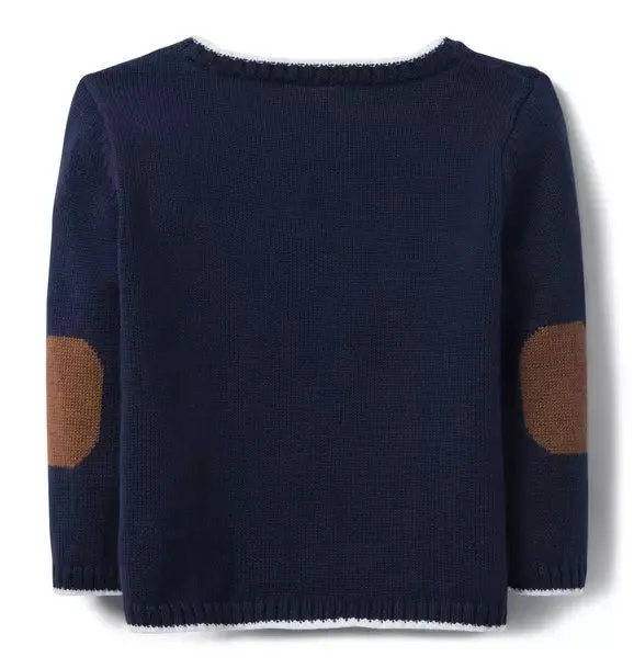 Navy Horse Intarsia Sweater