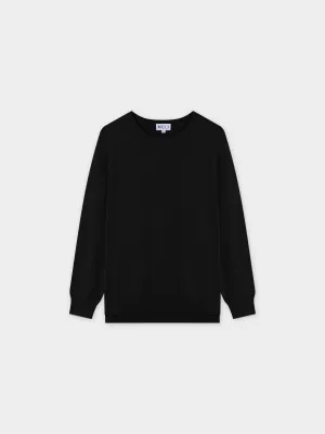 Oversized Lightweight Sweater-Black