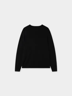 Oversized Soft Knit Sweater-Black