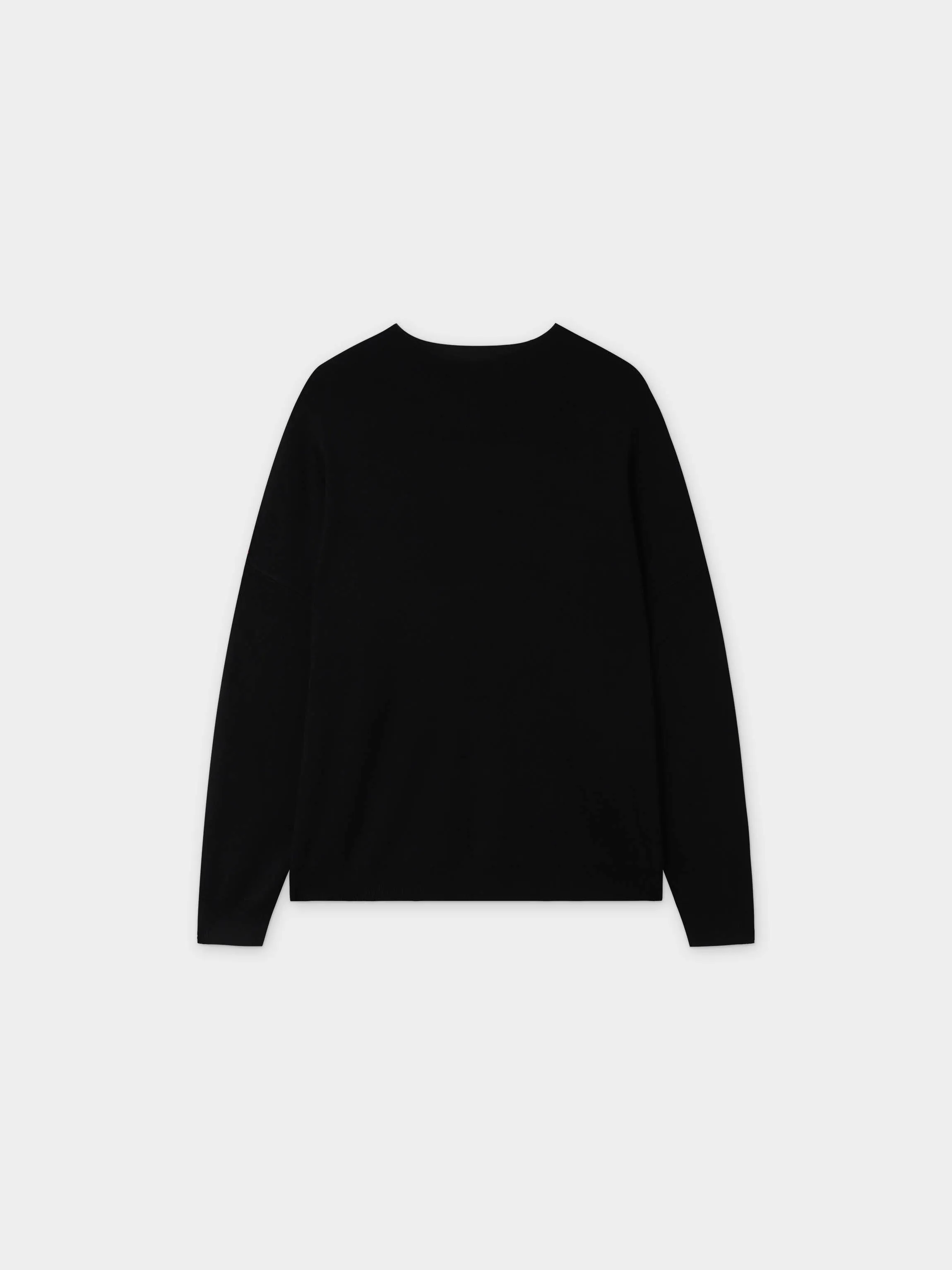 Oversized Soft Knit Sweater-Black