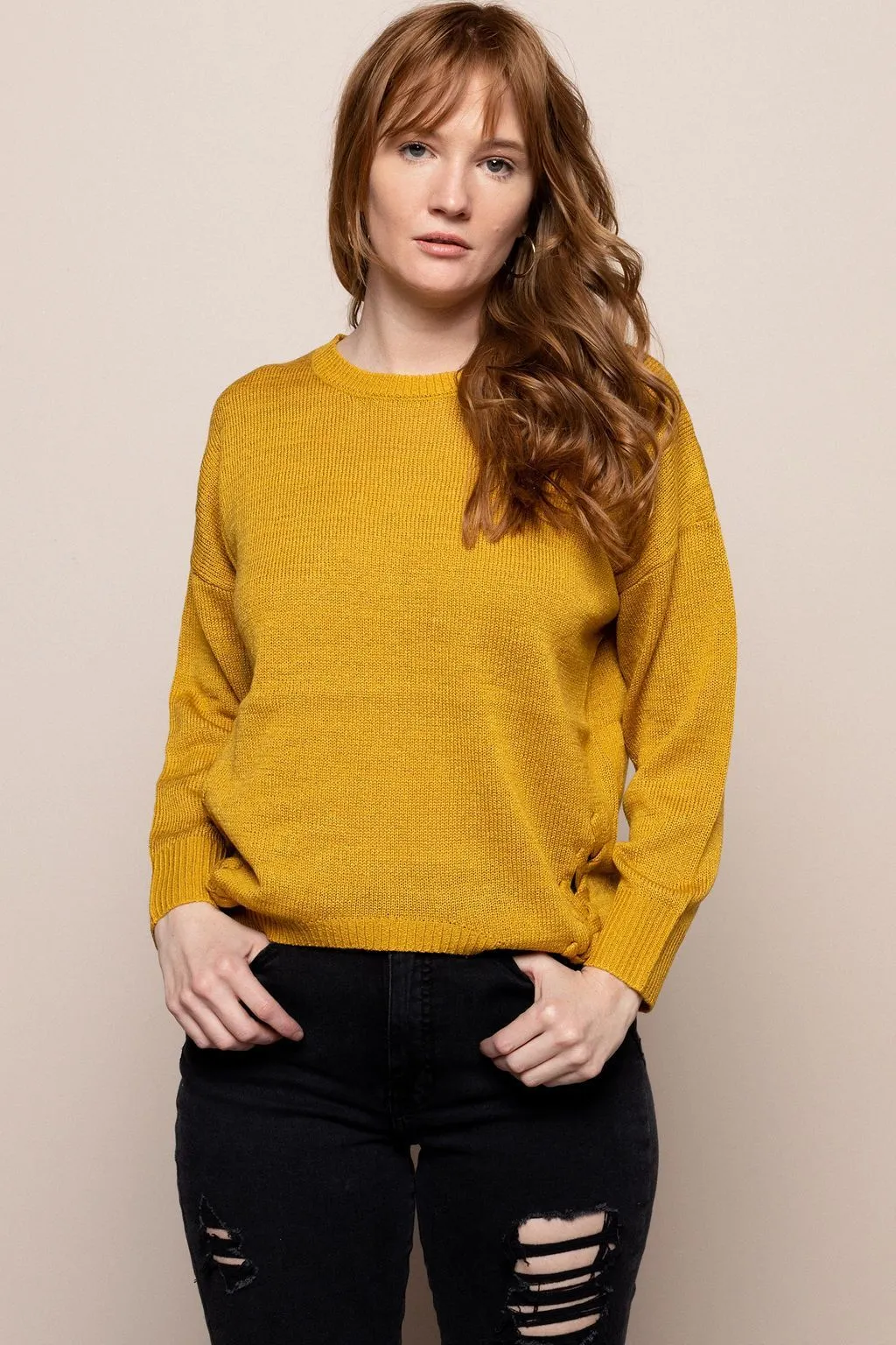 Palmer Sweater in Mustard