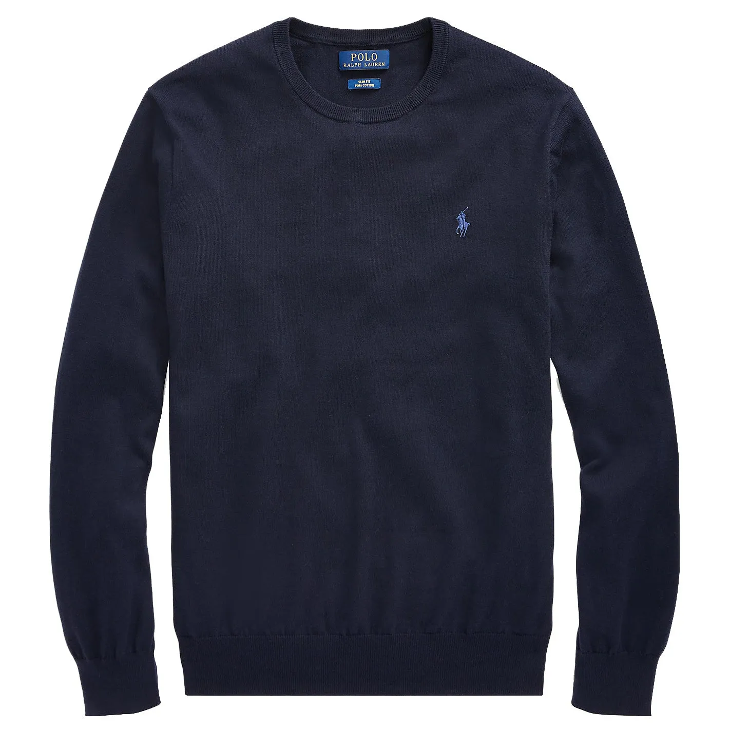 Polo Ralph Lauren Slim Fit Cotton Sweater - Navy