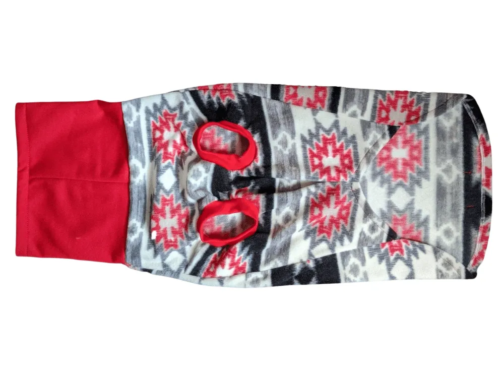 Red Aztec Dog Sweater