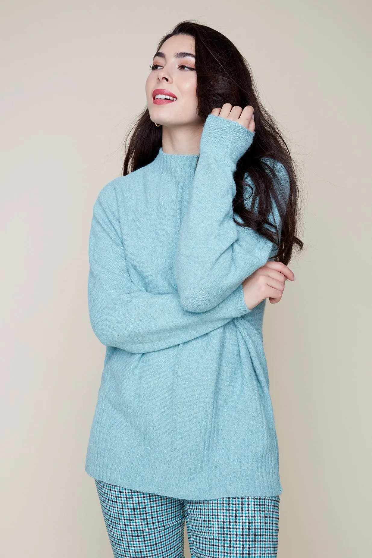 Renuar R6906 Mock Neck Sweater