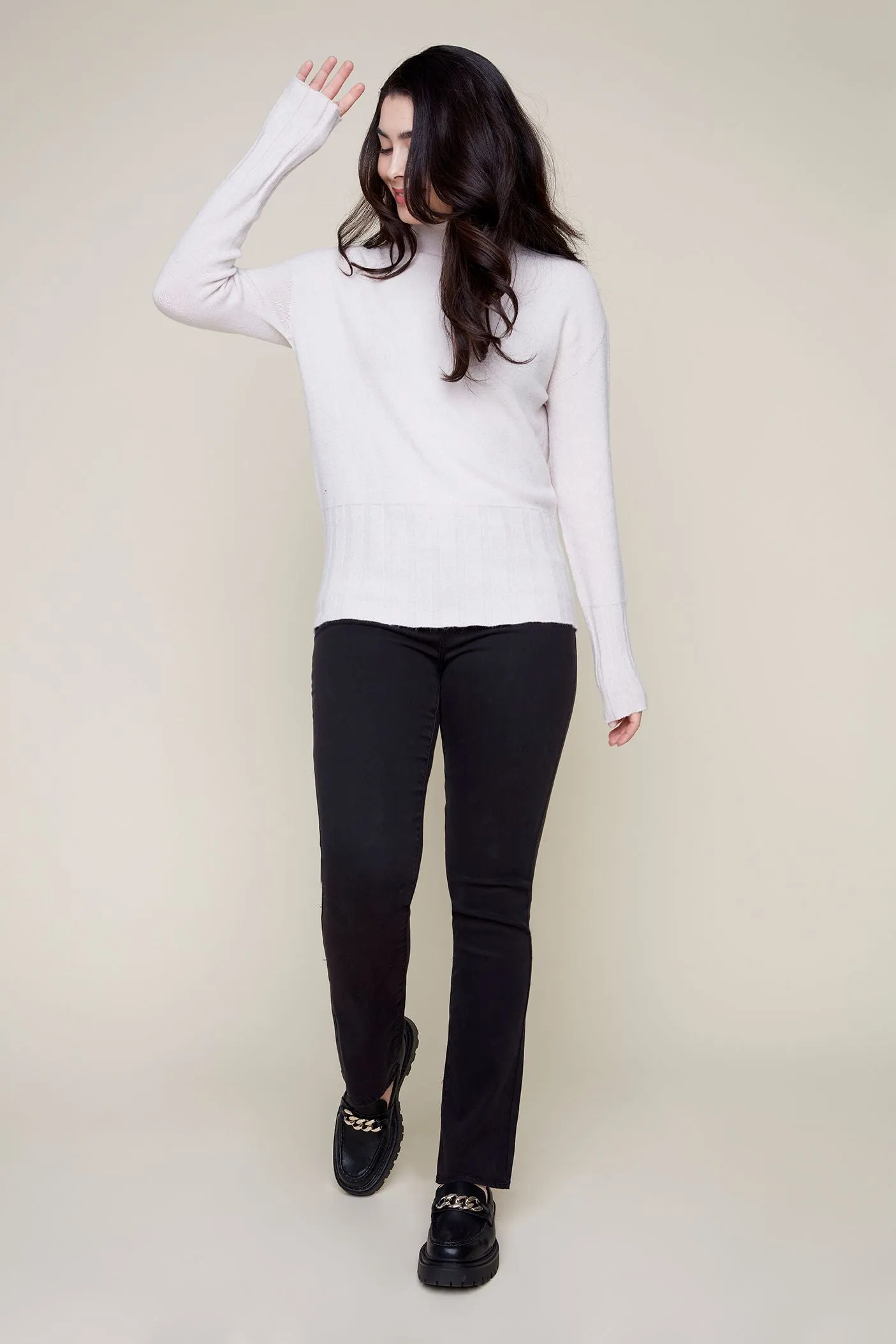 Renuar R6918 Mock Neck Sweater