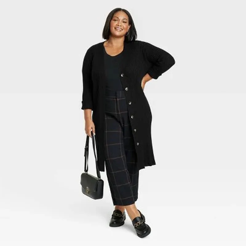 Ribbed Duster Cardigan