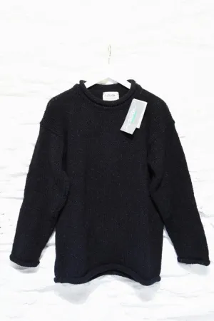 Roll neck jumper – Speckled navy – Rossan Knitwear