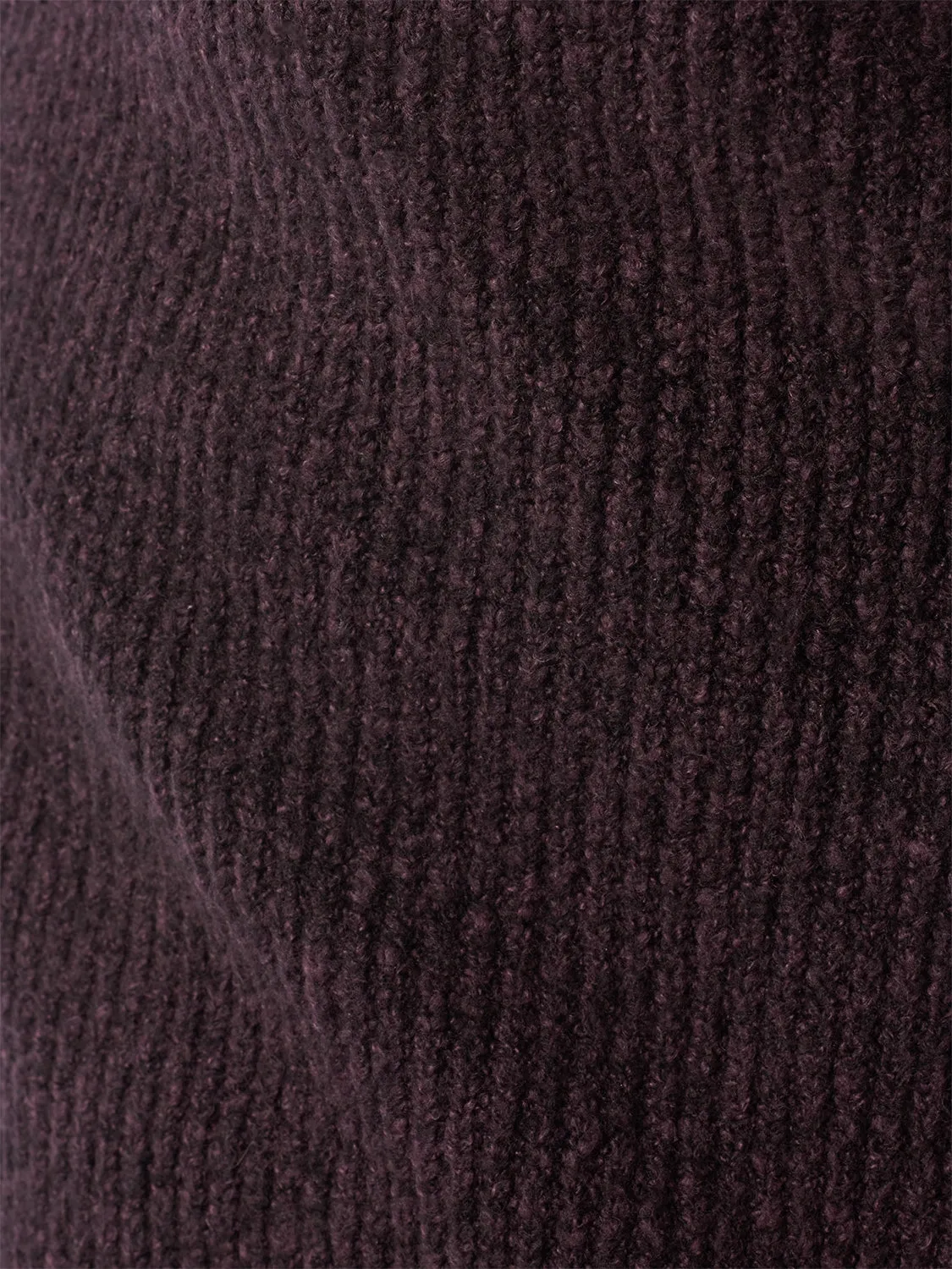 Round Neck Sweater in Two Colors: Soft and Stretchy for Ultimate Comfort | Aubergine