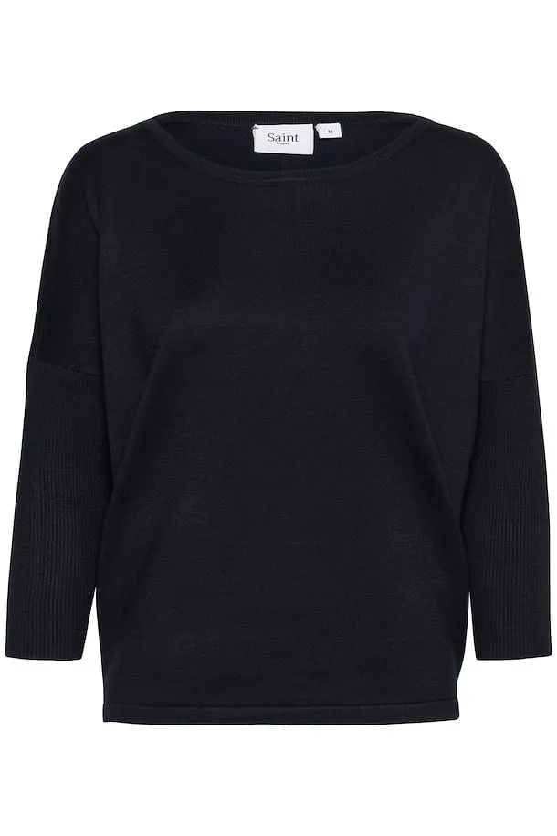 Saint Tropez Mila Roundneck Pullover in Night Sky