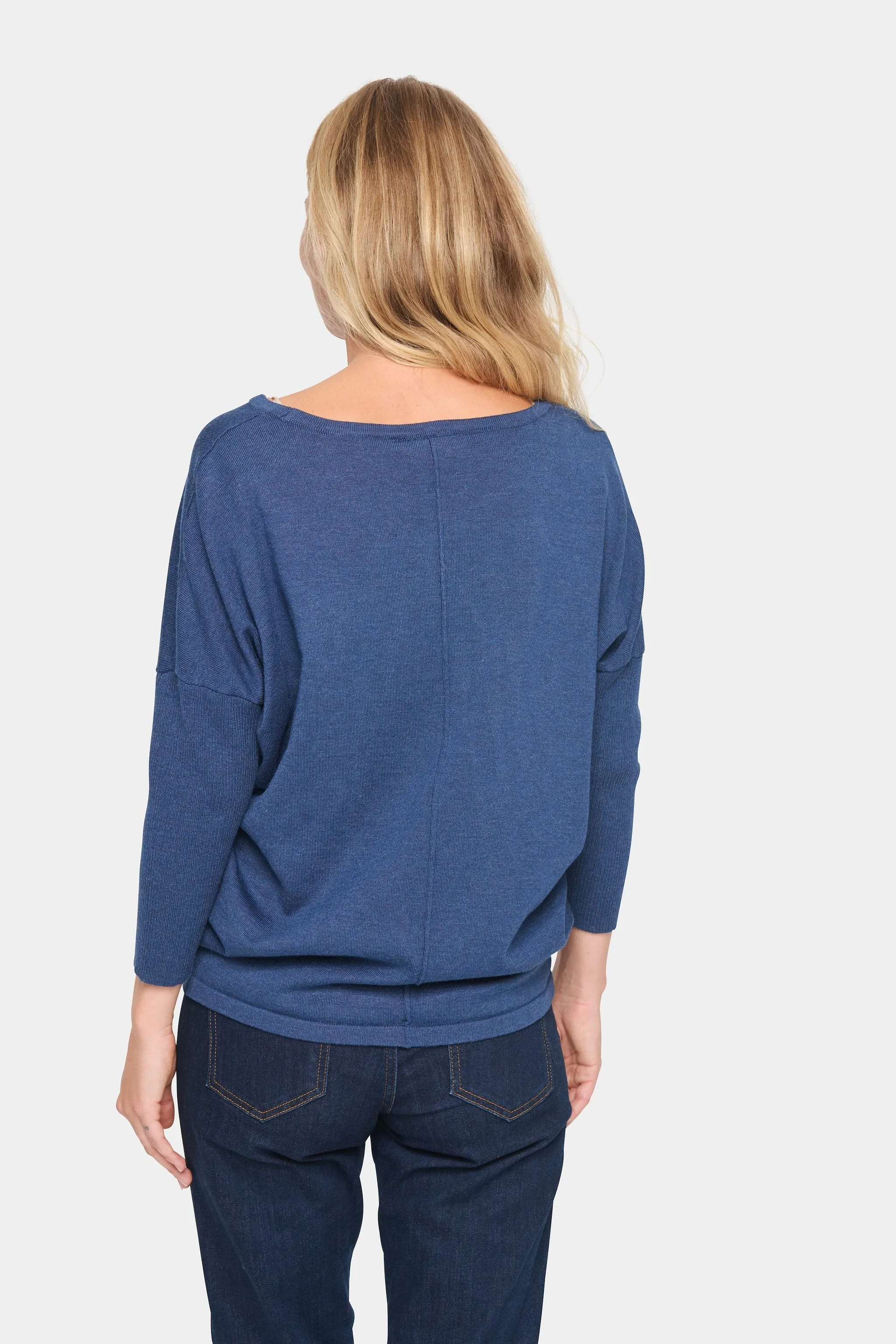 Saint Tropez Mila Roundneck Pullover in Titan