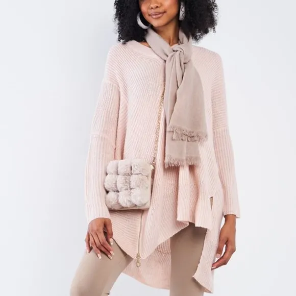 SOFIA Soft Pink Oversized Sweater