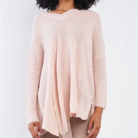 SOFIA Soft Pink Oversized Sweater