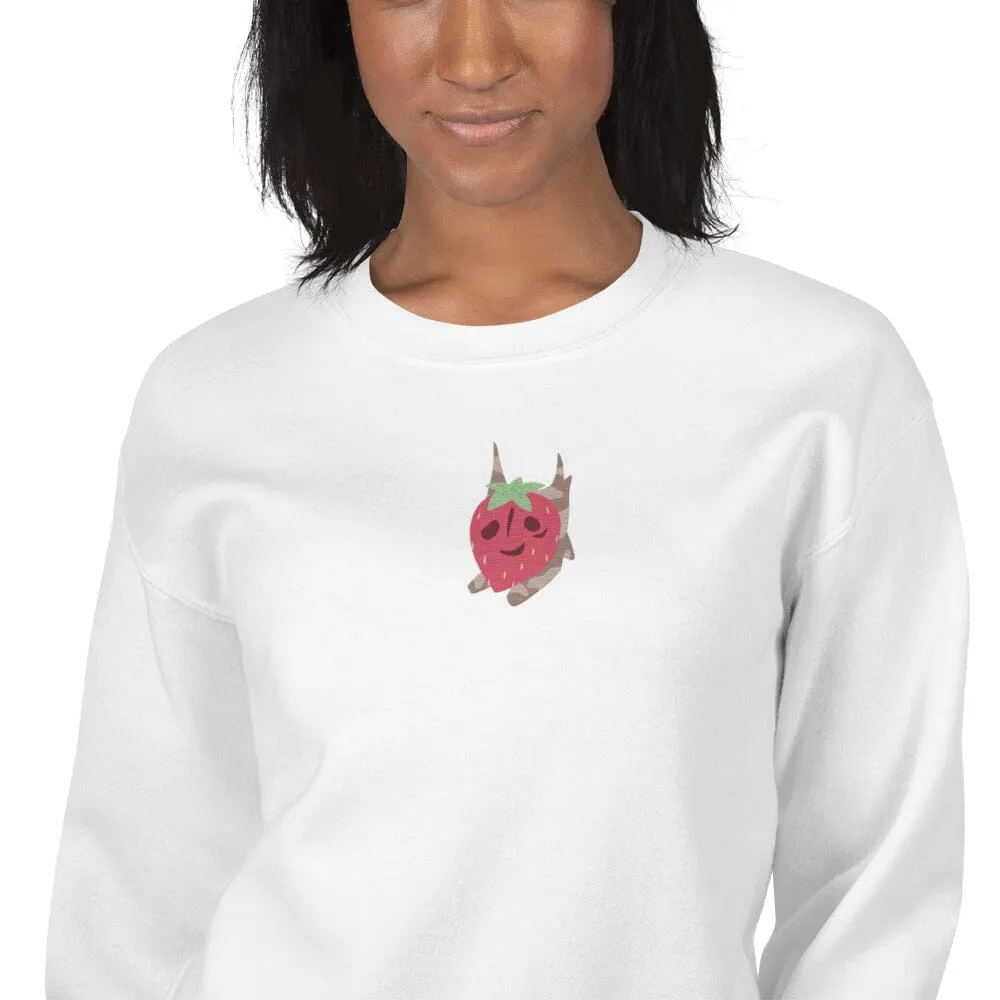 Strawberry Korok | Embroidered Unisex Sweatshirt | Titty Tea Zelda