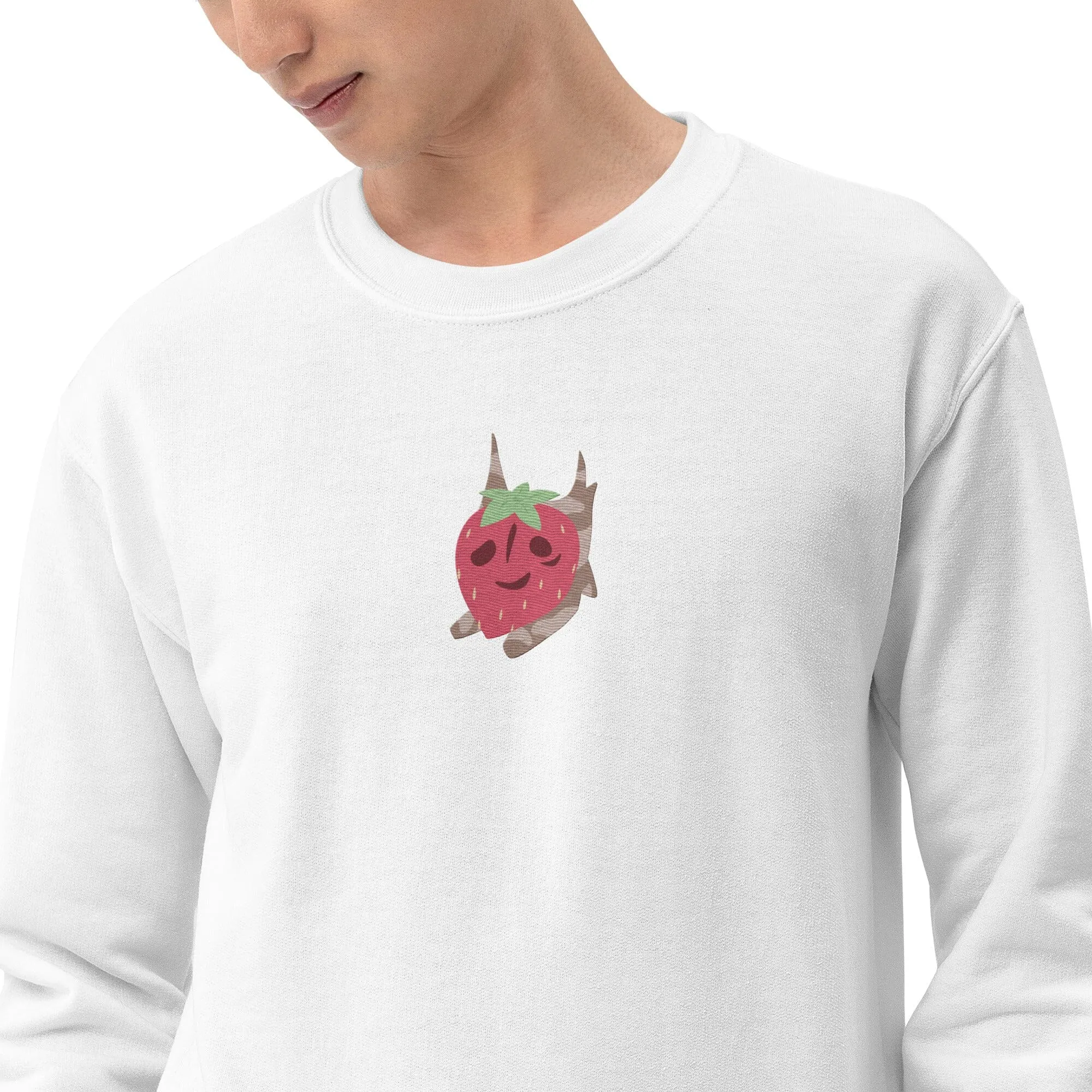 Strawberry Korok | Embroidered Unisex Sweatshirt | Titty Tea Zelda