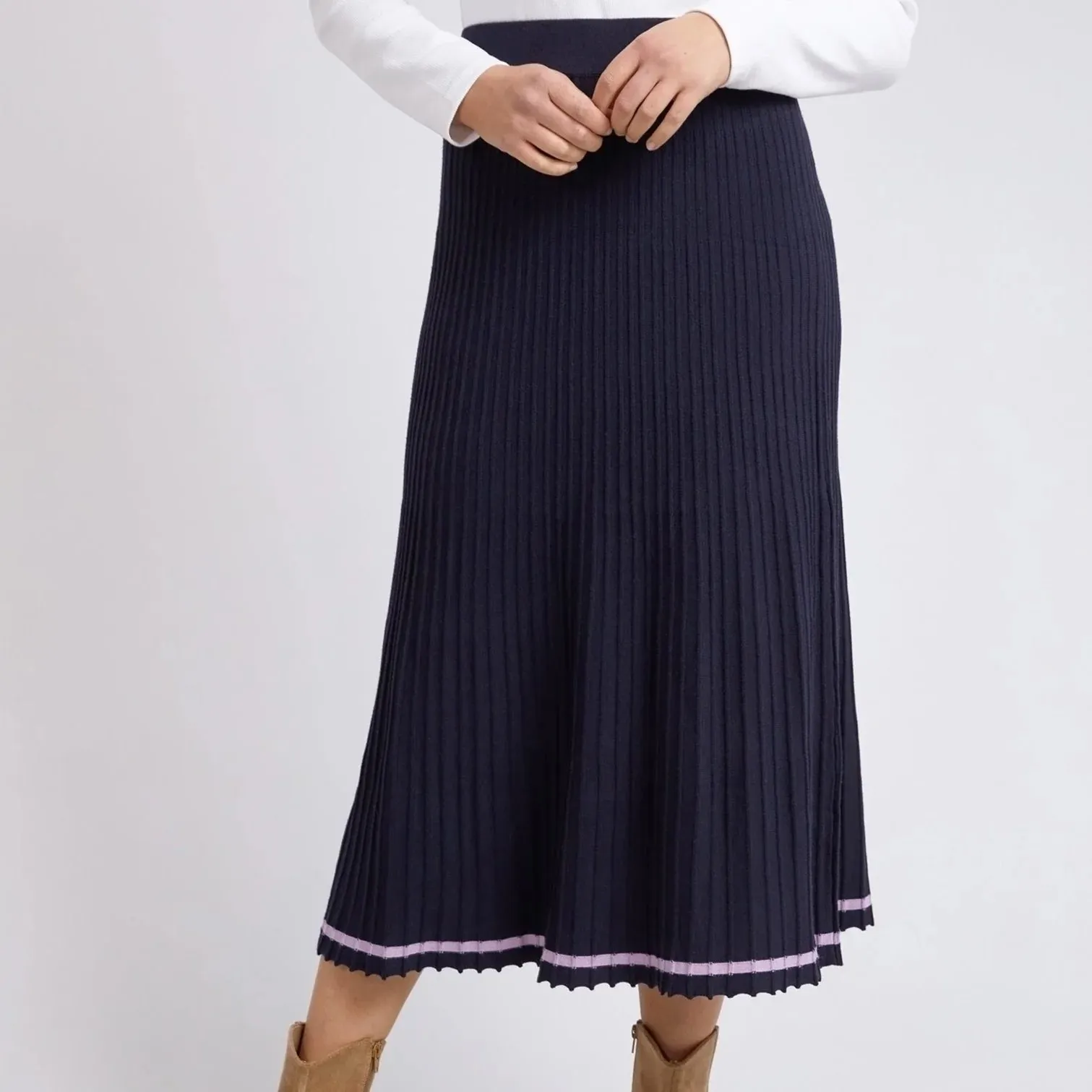 Tammy Knit Skirt - Dark Sapphire