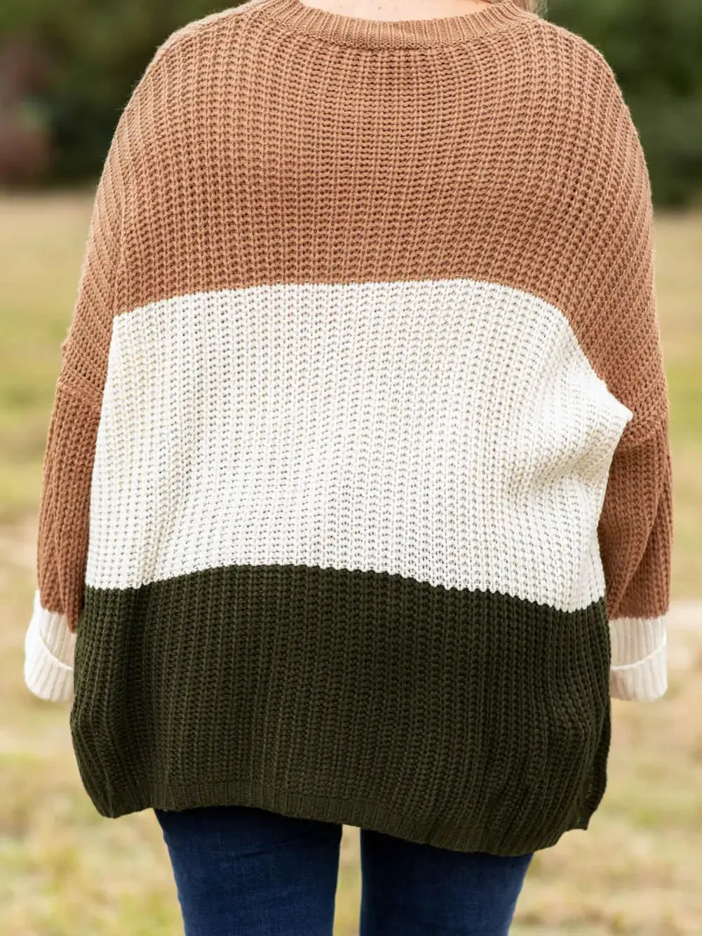 The Gwen Colour Block Sweater - PLUS