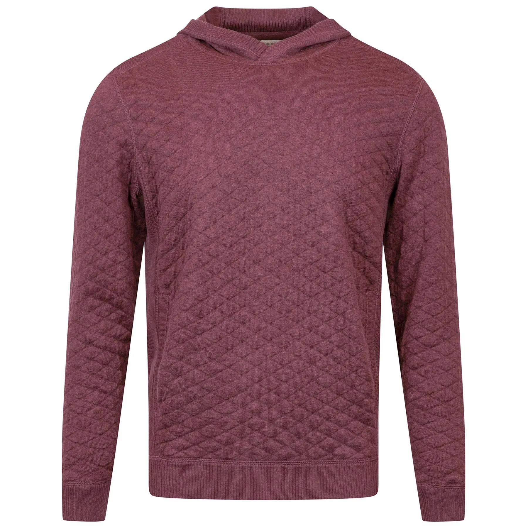 The Wallace Crewneck Sweater Heathered Dark Claret - AW24