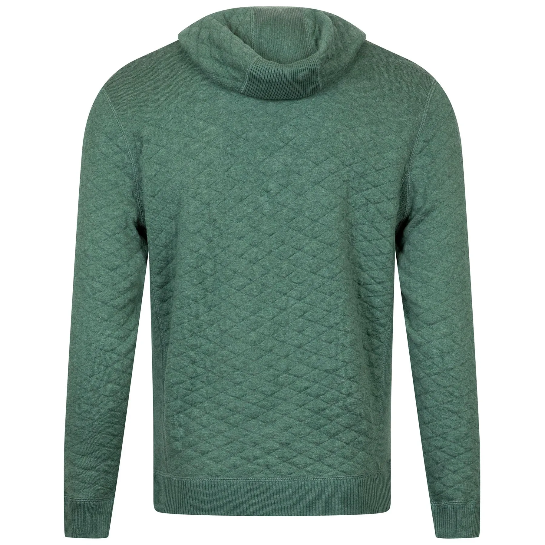 The Wallace Crewneck Sweater Heathered Dark Sage - AW24