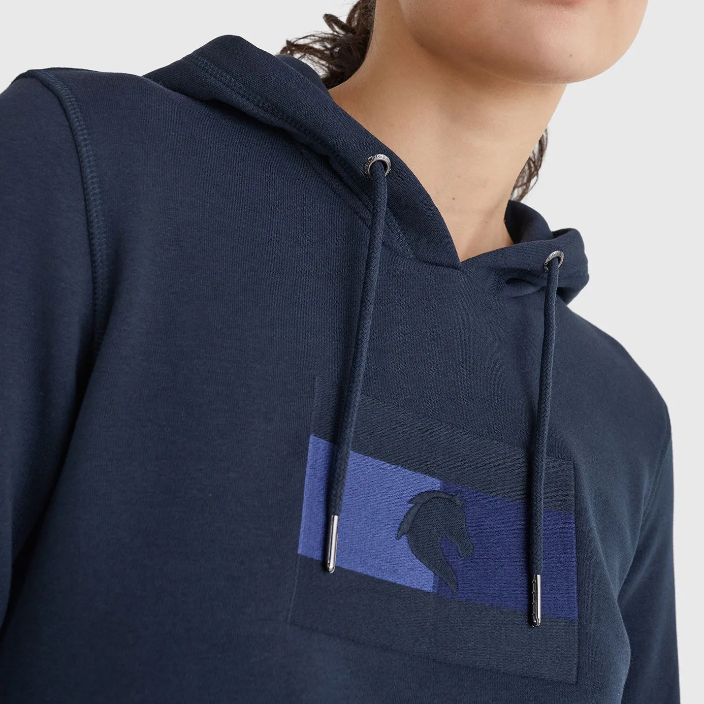 Tommy Hilfiger Embroidered Logo Hoody - Desert Sky