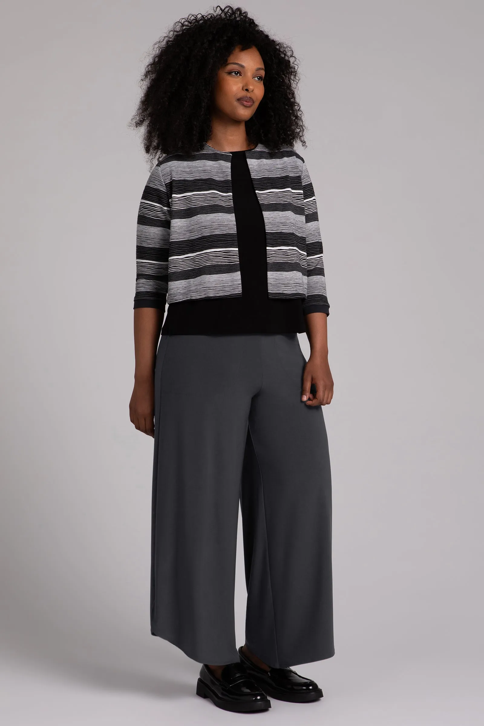 Wavy Stripe Classic Bolero Cardigan | Wavy Stripe