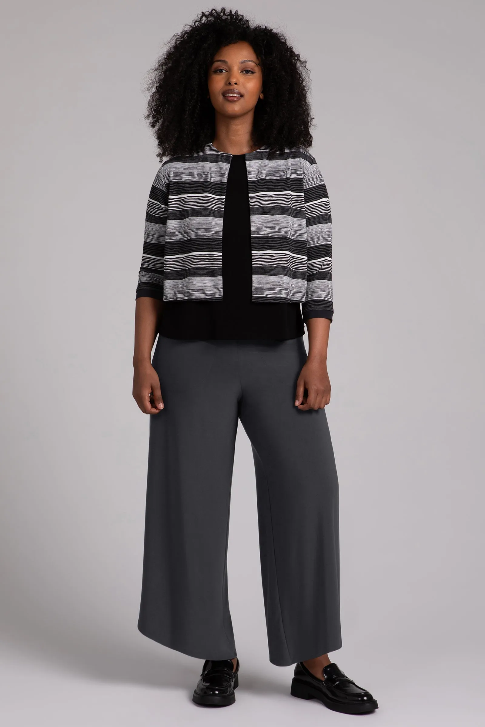 Wavy Stripe Classic Bolero Cardigan | Wavy Stripe