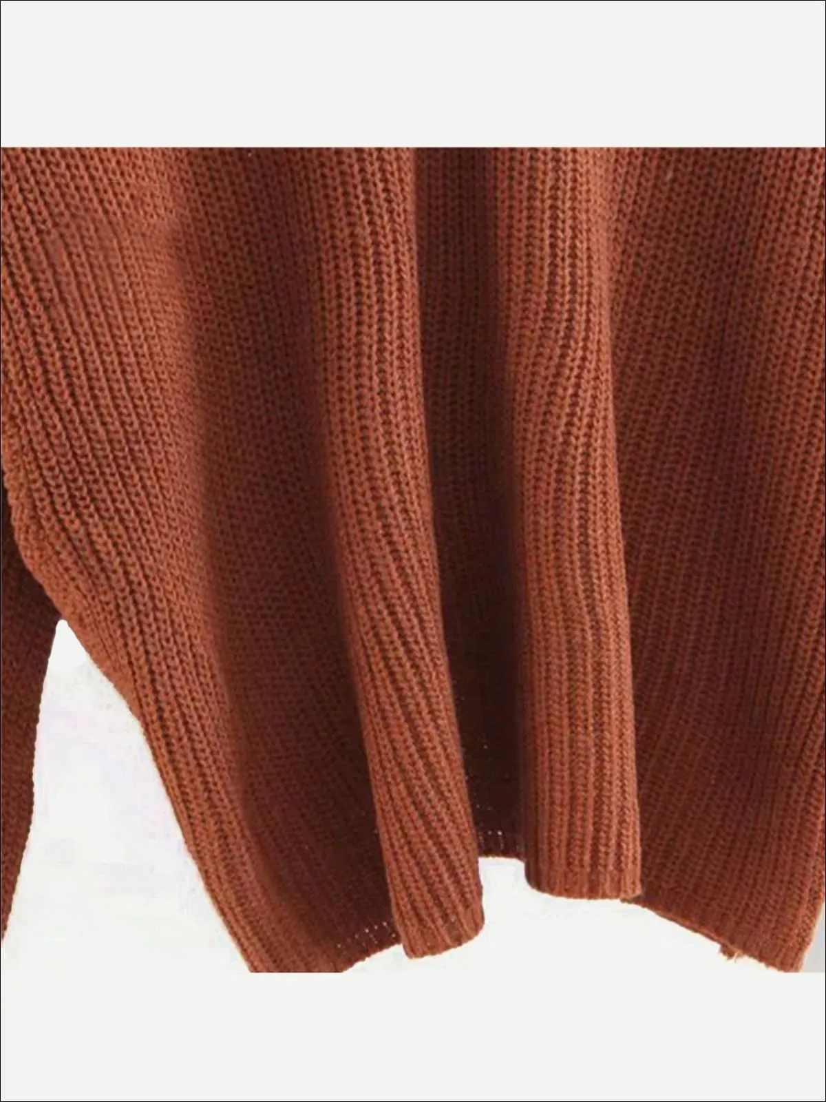 Women's Fall Knit Casual V-Neck Sweater