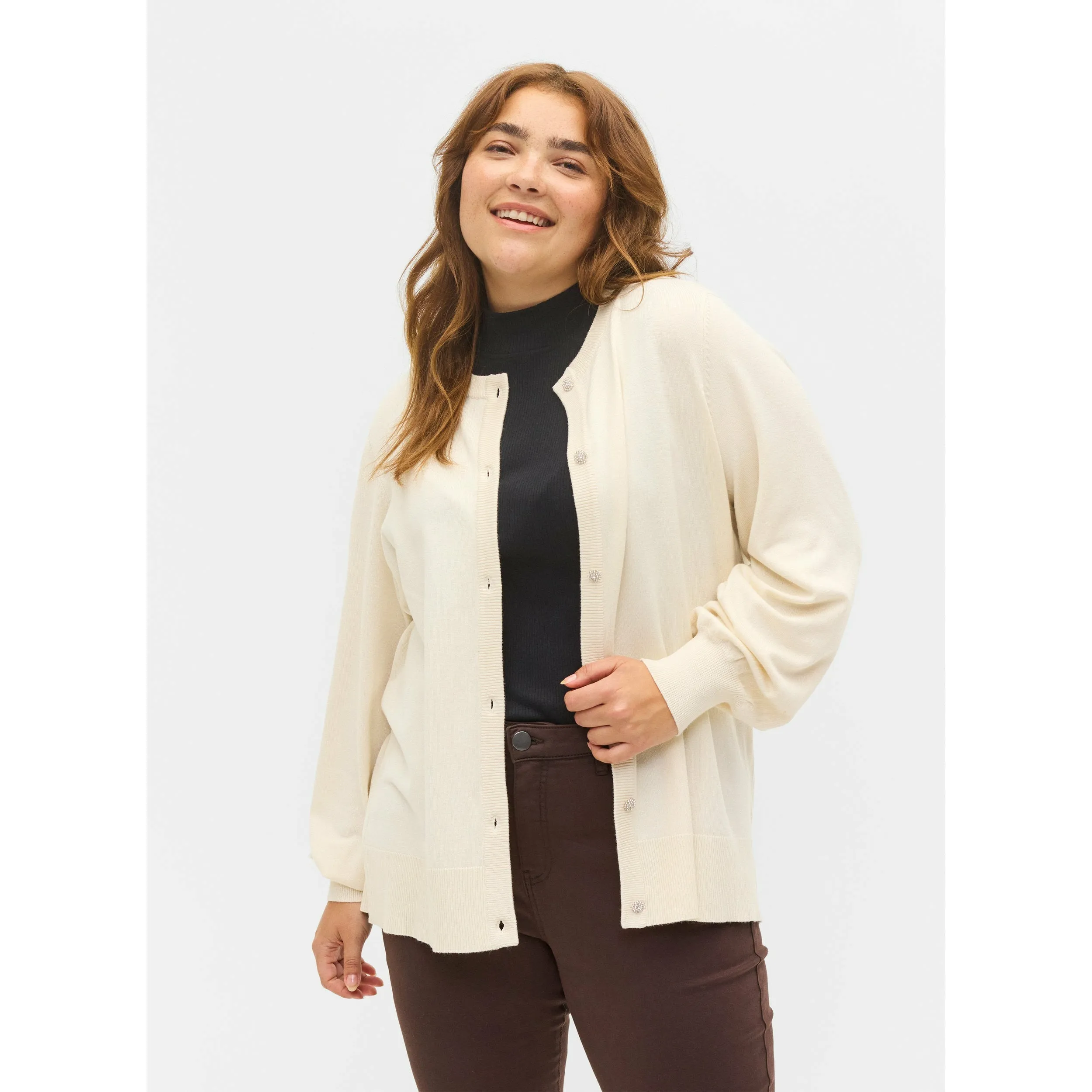 Zizzi Cardigan in Birch